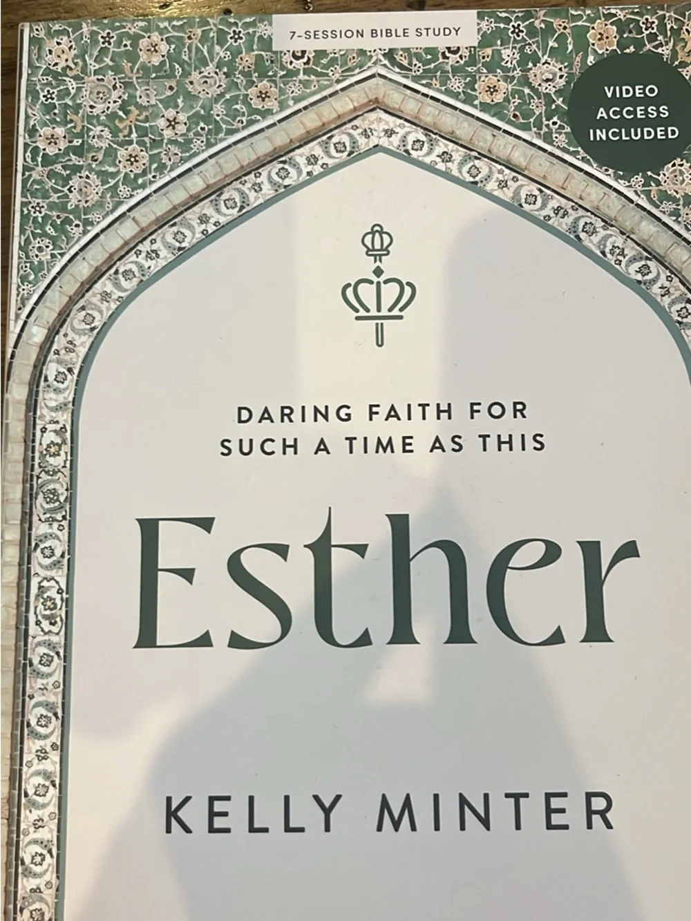 Esther Wall Art Print - Green & Cream Religious Home Decor